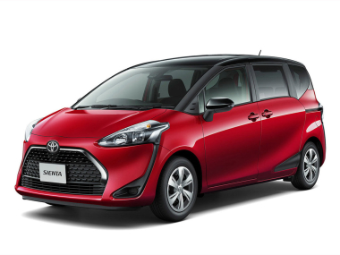 Коврики из экокожи 3D Toyota Sienta II 2015-2021 Гибрид (правый руль)